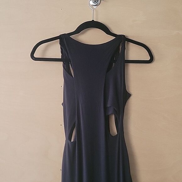 NWT Blessed Are Meek S Sexy Holey Smoke BodyCon Dress Black Cut Out Boho Indie - Picture 6 of 13